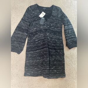 Lucky Brand Black and White Cardigan Sweater dress
